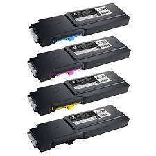 Dell S3840cdn S3845cdn 4 PACK COMBO BLACK CYAN YELLOW MAGENTA GENERIC Toner ALL Extra high yie